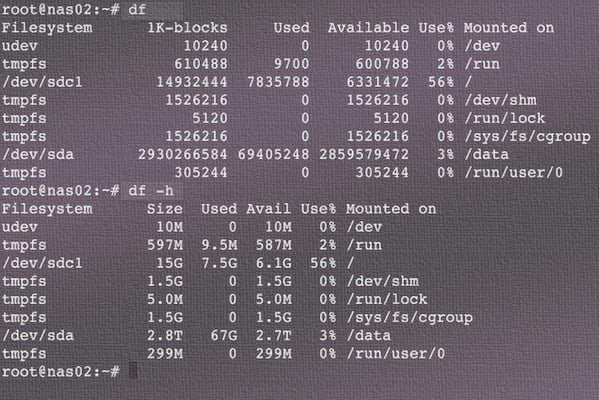 Find areas of disk usage with SSH